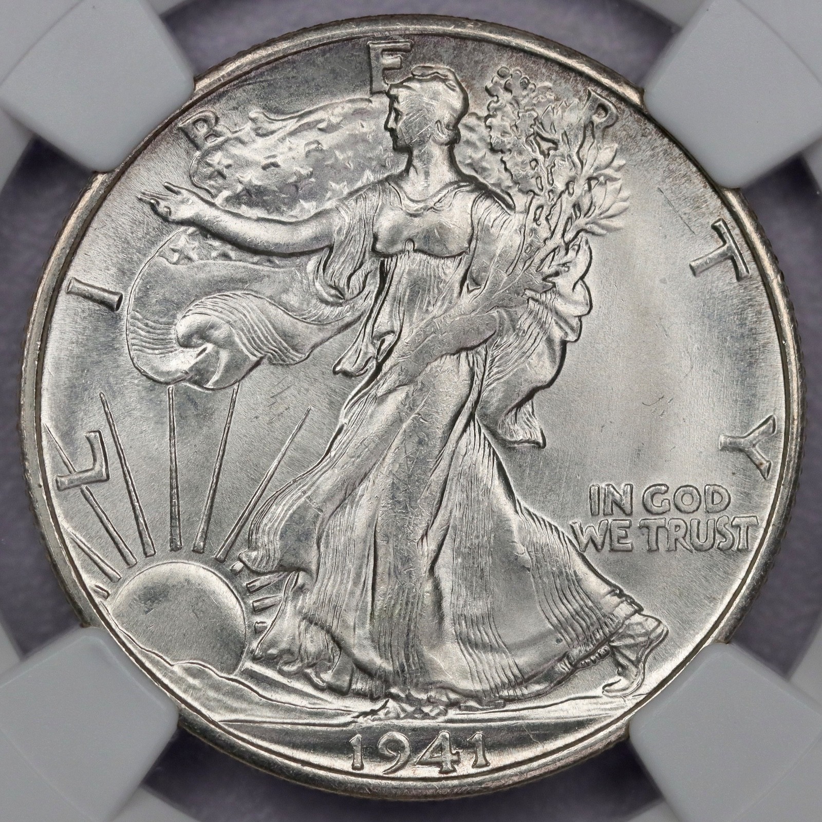 1941-S 50c Walking Liberty Half Dollar - NGC MS 64 CAC 1941-S 50c Walking Liberty Half Dollar - NGC MS 64 CAC