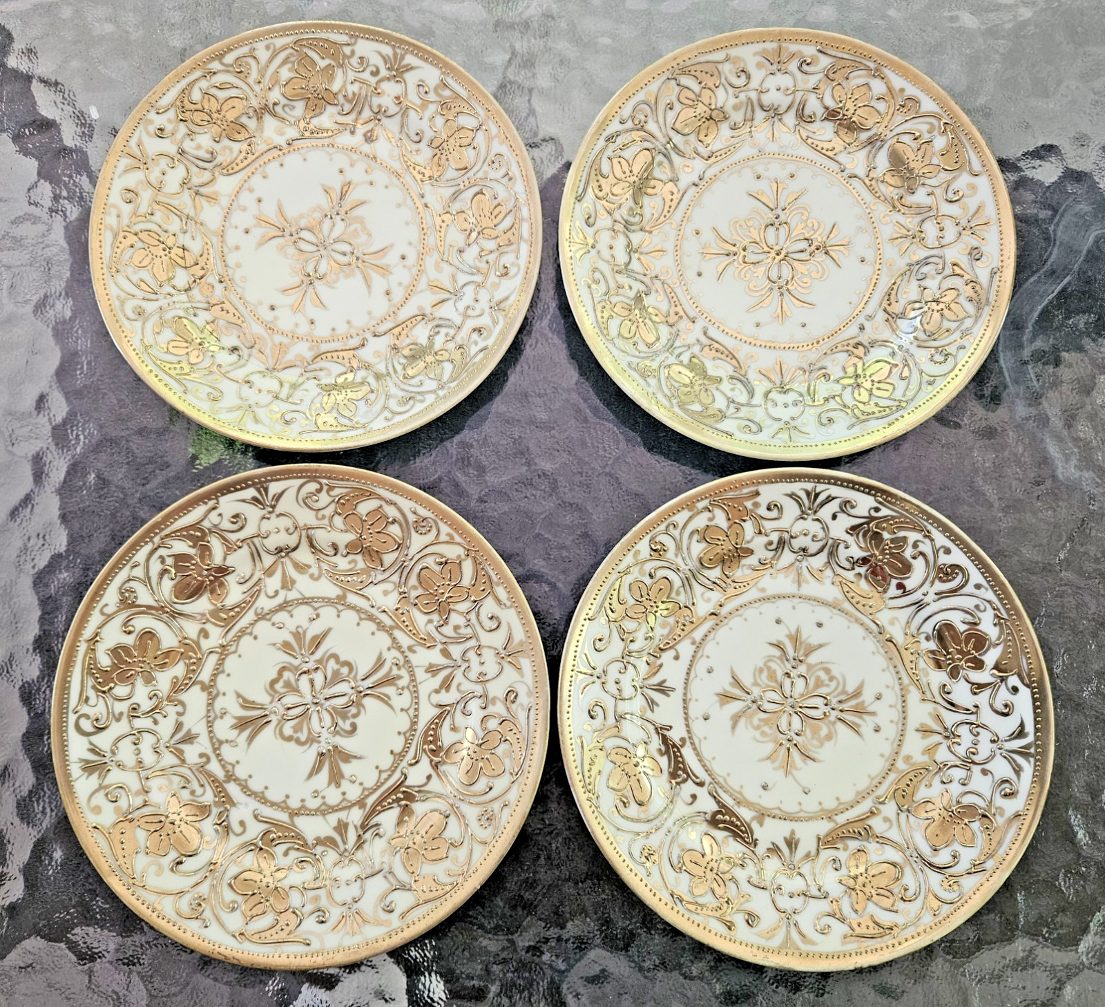 Antique Limoges France Klingenberg Gold Encrusted 6\ Antique Limoges France Klingenberg Gold Encrusted 6\