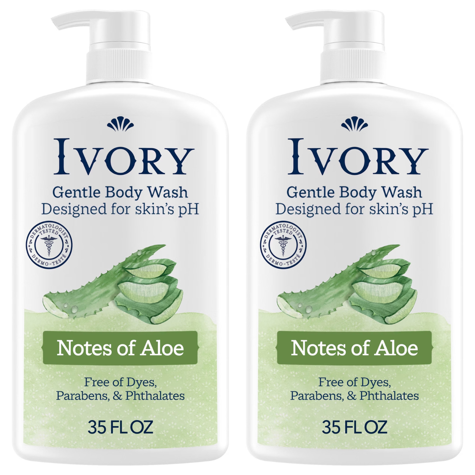 Ivory Body Wash Mild Gentle Aloe Scent 35 fl oz 2 Pack Ivory Body Wash Mild Gentle Aloe Scent 35 fl oz 2 Pack