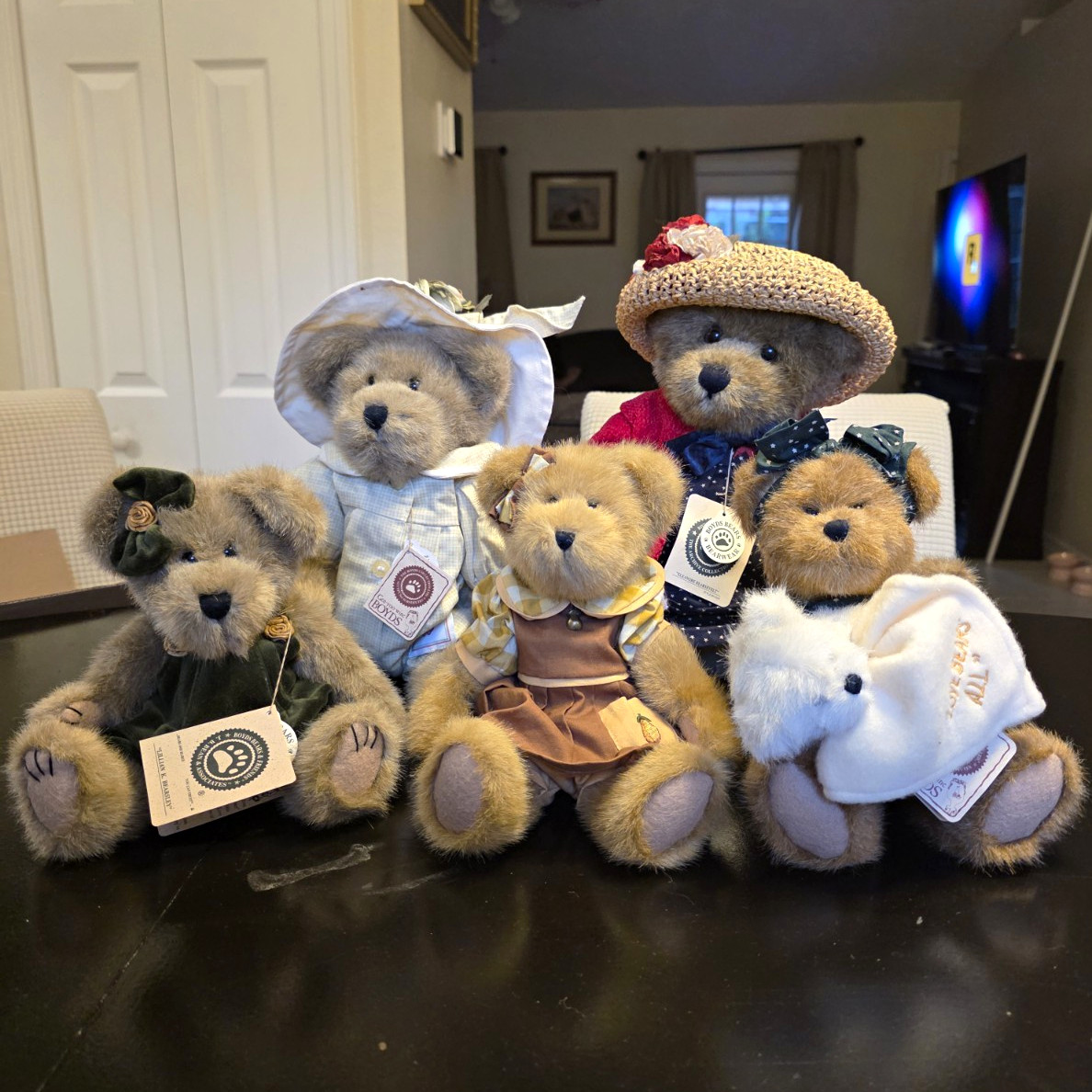 Boyds Bears lot of 5 Eleanor Bearsevelt NWT/Lady Flora Monarch/Camryn Pearsley Boyds Bears lot of 5 Eleanor Bearsevelt NWT/Lady Flora Monarch/Camryn Pearsley