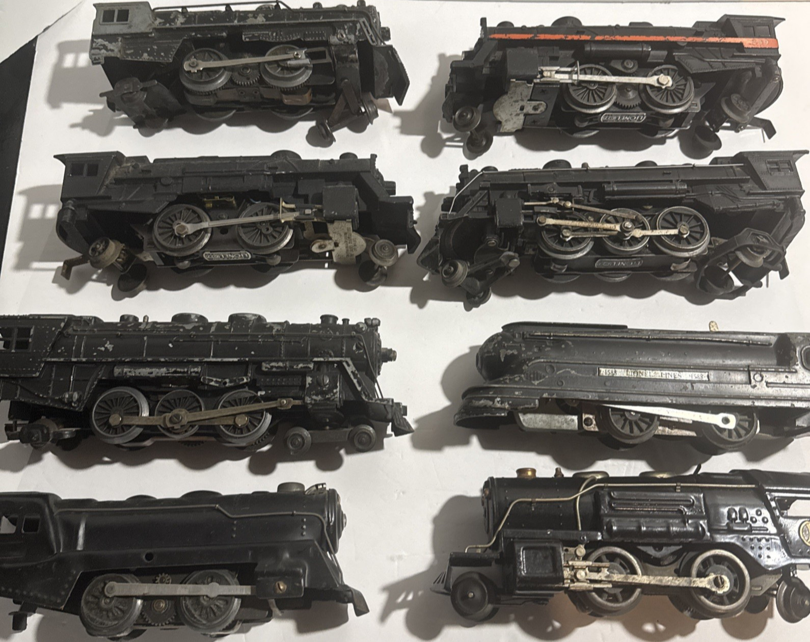 Lionel & more Locomotive Train Lot O27 & O Gauge - Lot of 8 Vintage Not tested