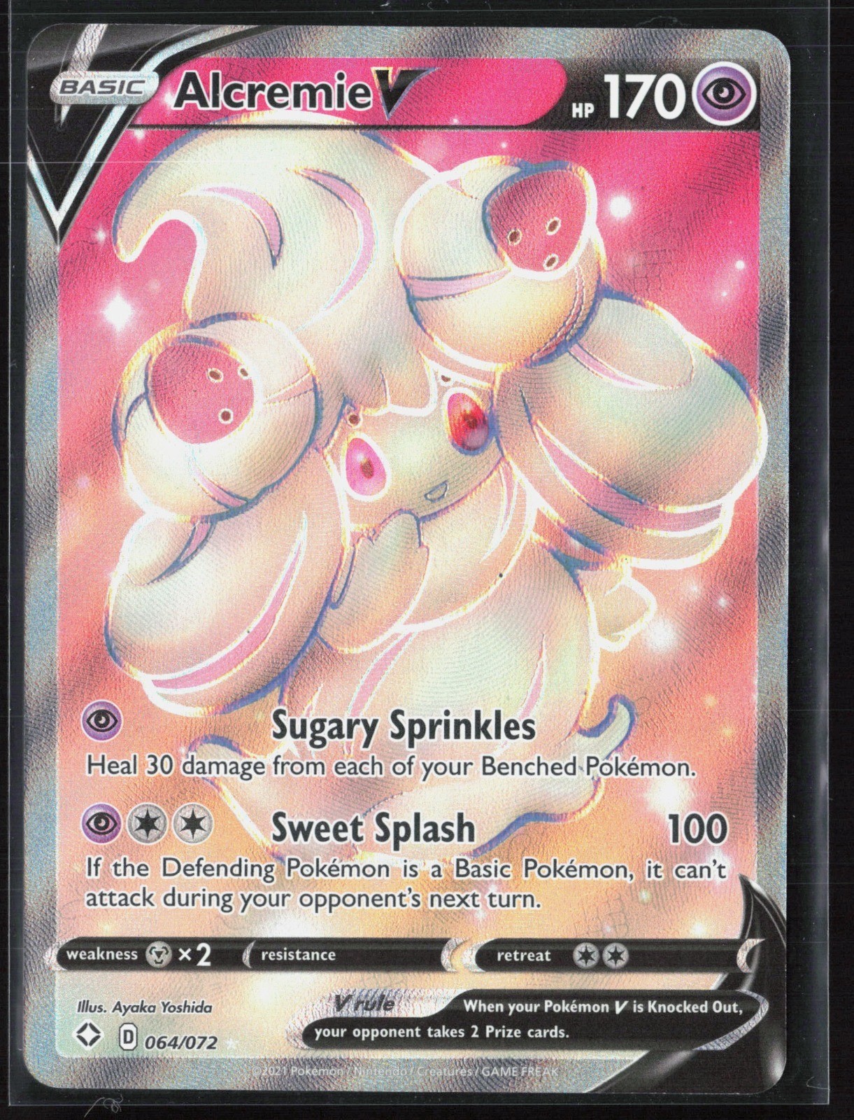 Alcremie V (Full Art) - [Shining Fates - 064/072] - Holo NM