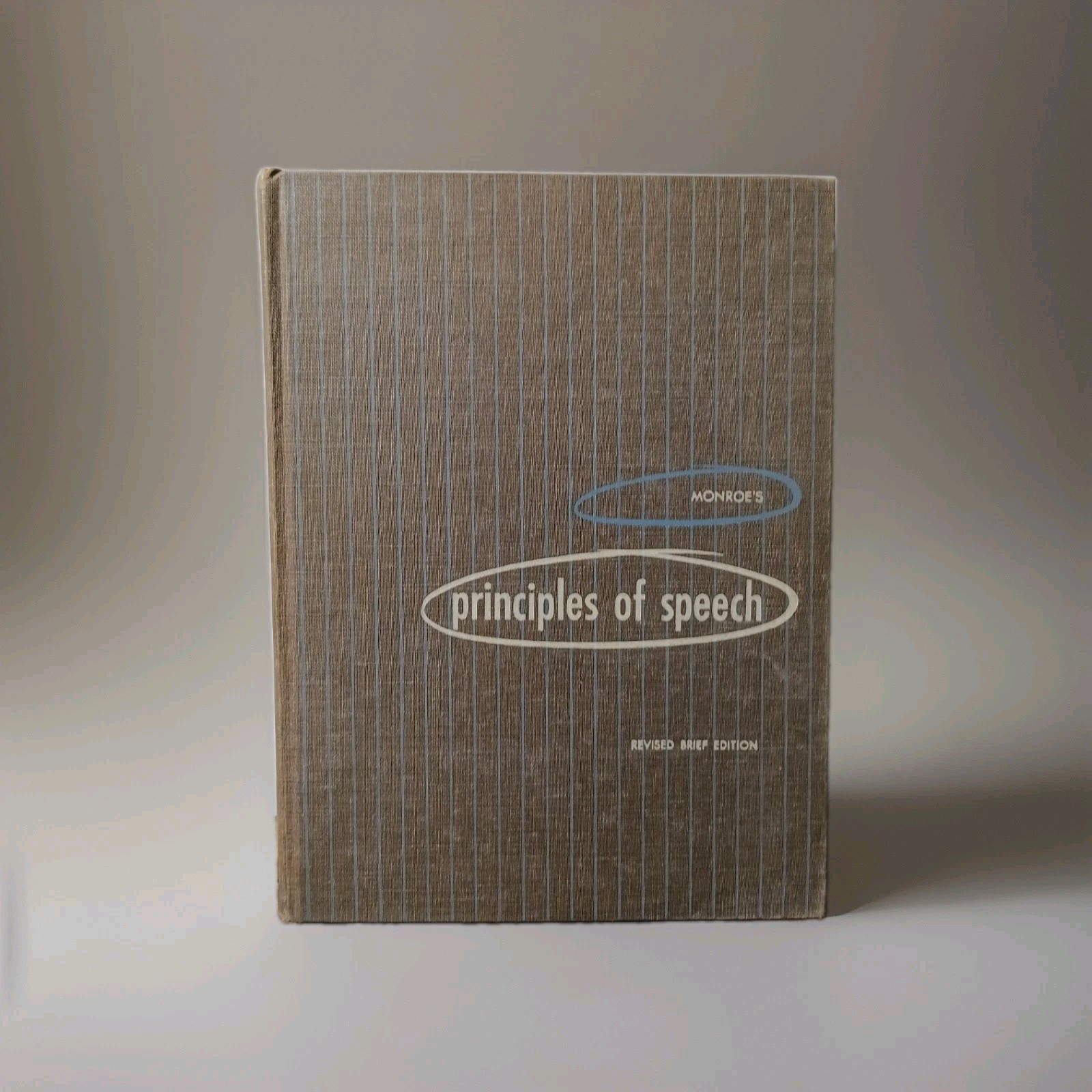 Vintage 1951 Monroe\'s Principles of Speech Book w/ 1956 Cold War Air Defense...