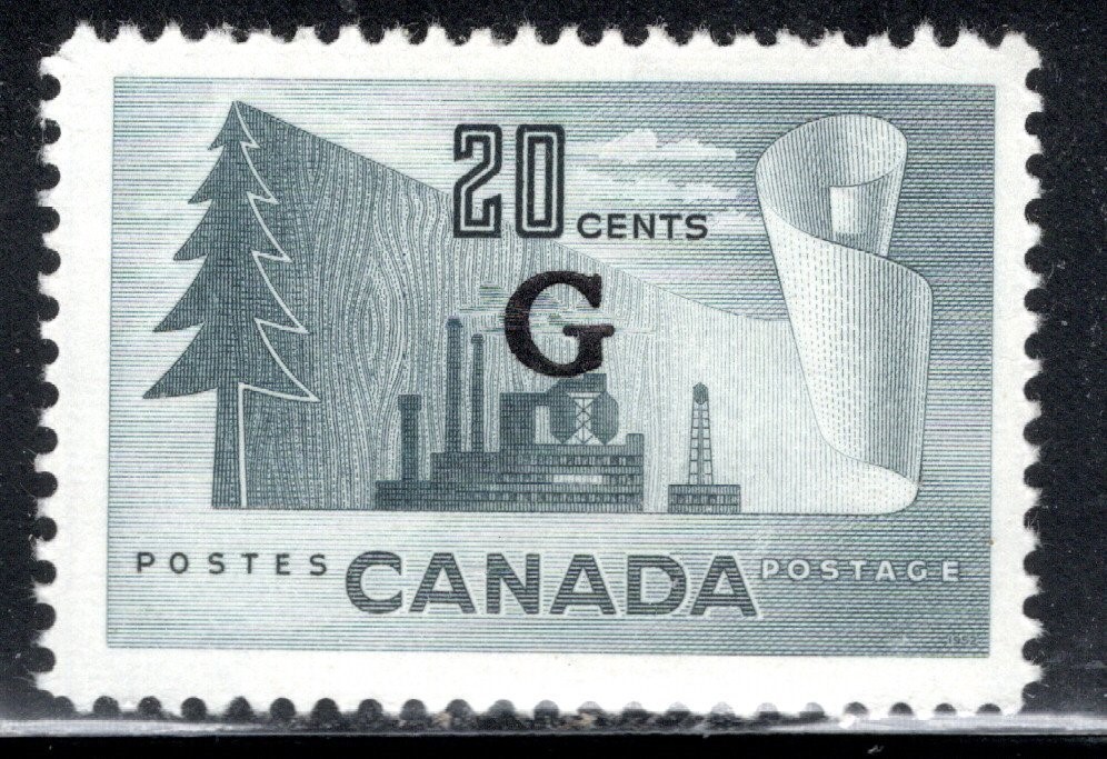 Canada Scott #O30, 20c, Official, Paper Industry, MLH, SCV$2.50 Canada Scott #O30, 20c, Official, Paper Industry, MLH, SCV$2.50
