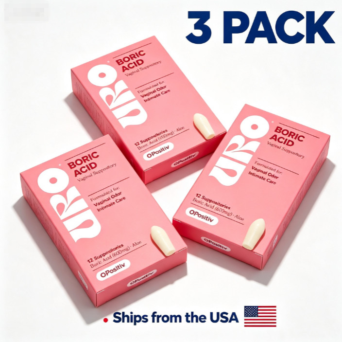 3pc URO Acid Boric - Odor, Assistance Acid & Aloe For Vaginal Vaginal 12 Ct 3pc URO Acid Boric - Odor, Assistance Acid & Aloe For Vaginal Vaginal 12 Ct