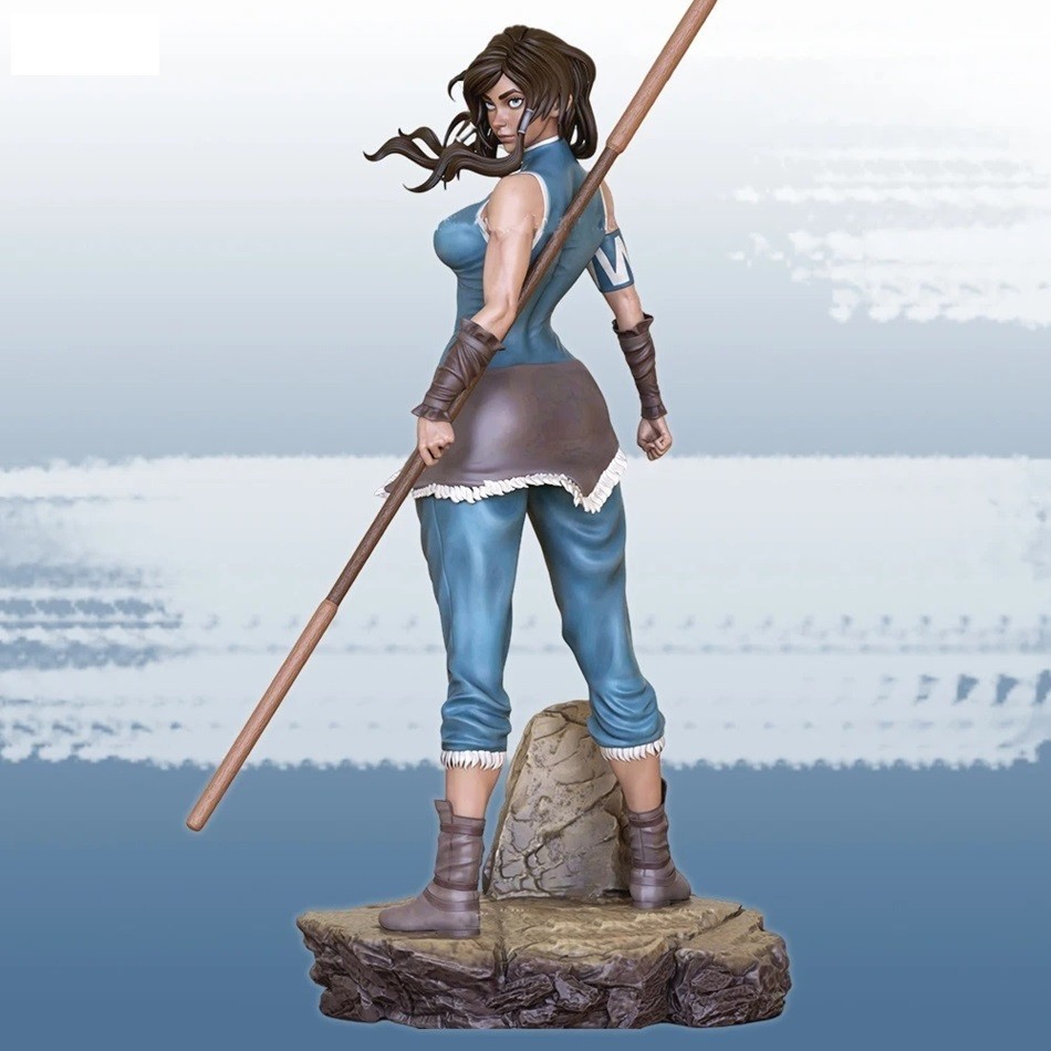 1/18 Scale Korra Resin Figure Model Kit Cute Sexy Girl Unpainted Model Kit.