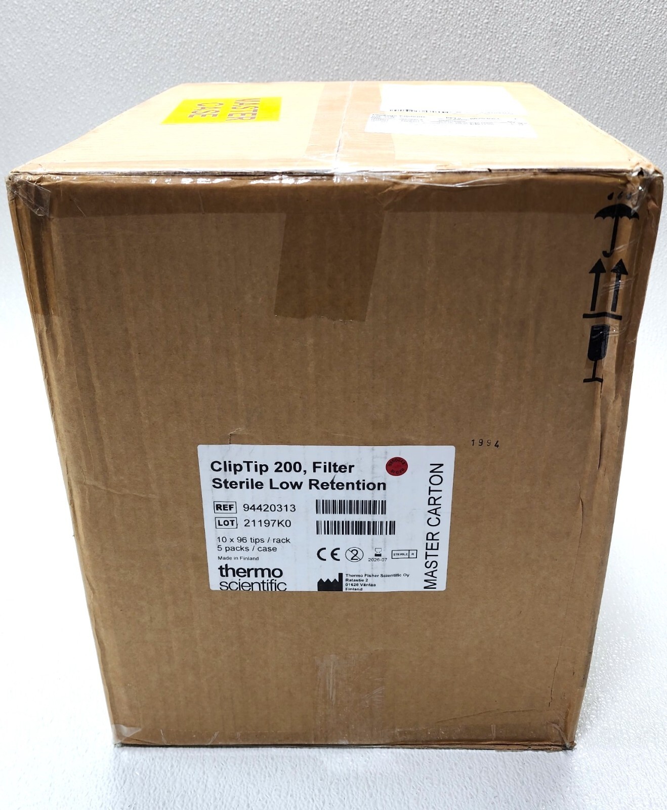 Thermo Scientific 94420313 ClipTip 200uL Filtered Sterile Low Retention Tips Cs Thermo Scientific 94420313 ClipTip 200uL Filtered Sterile Low Retention Tips Cs