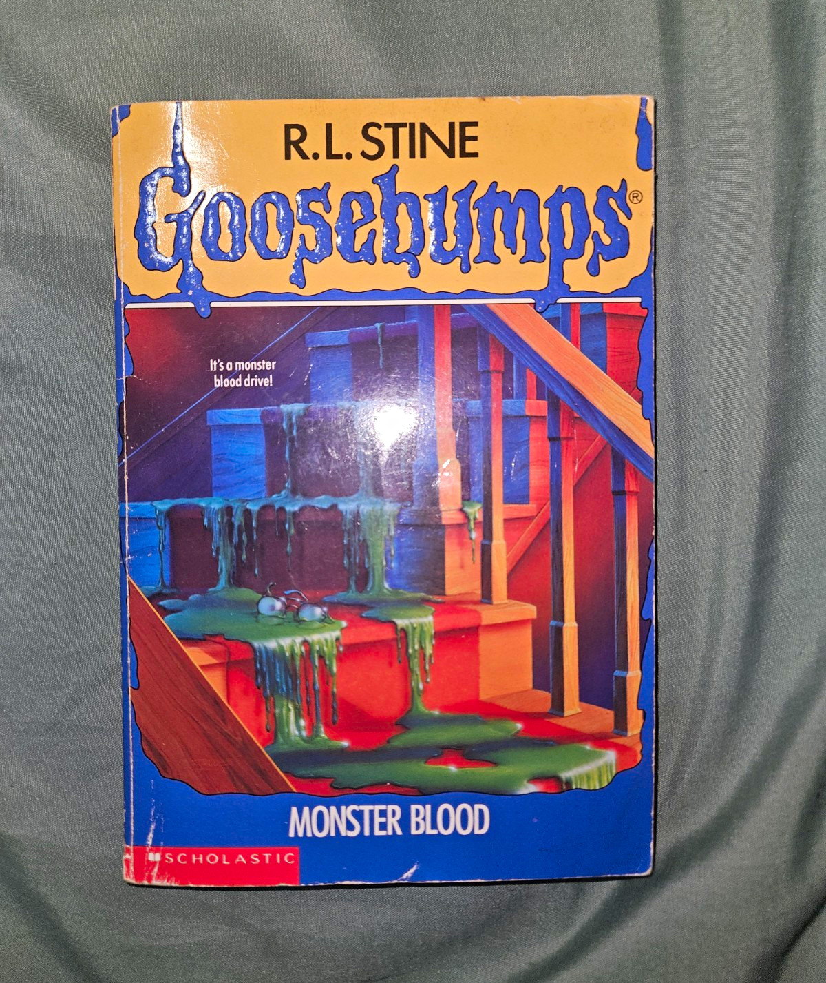 Goosebumps Monster Blood First Edition 1st Print Unnumbered Spine R L Stine 1992 Goosebumps Monster Blood First Edition 1st Print Unnumbered Spine R L Stine 1992
