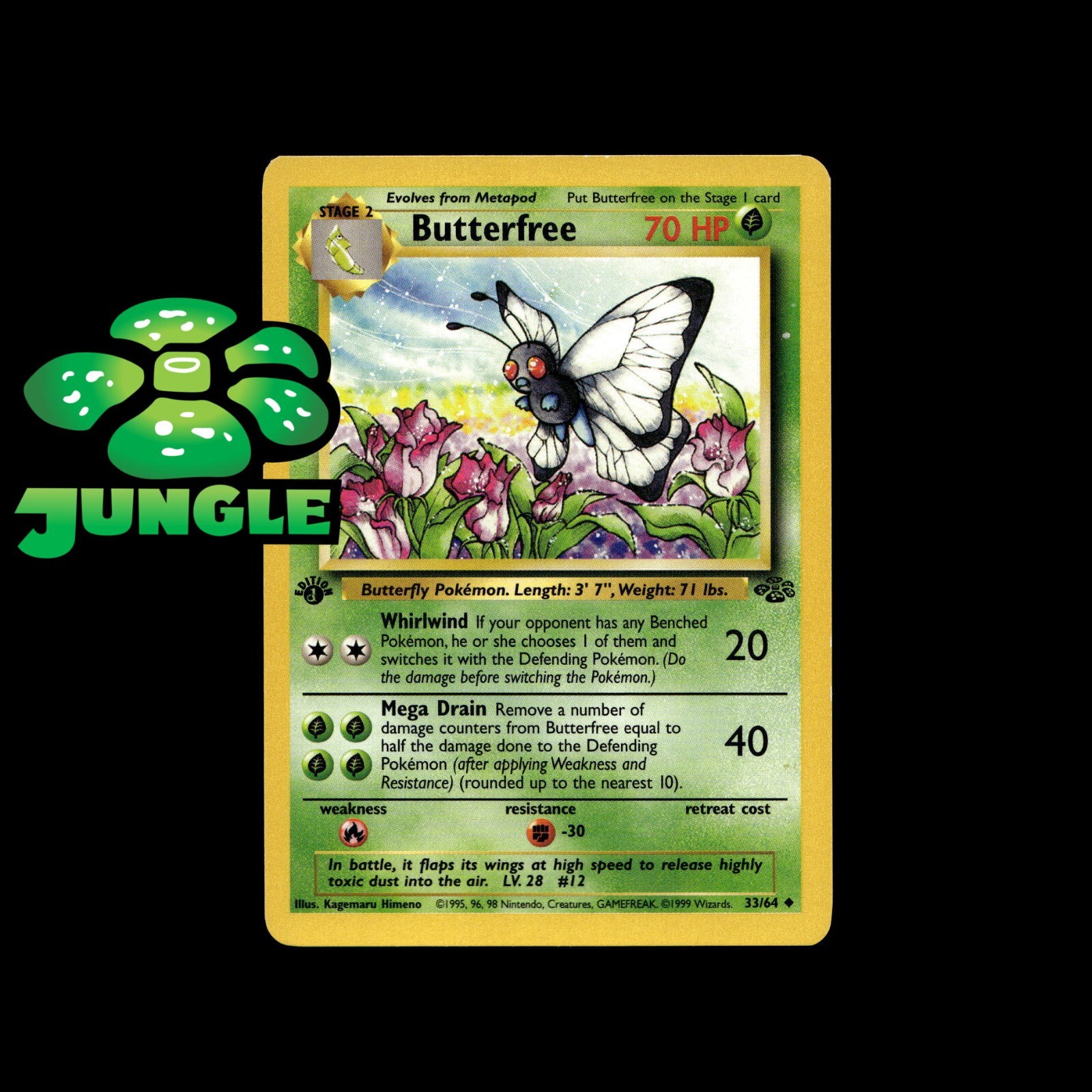 Pokémon Cards Jungle Fossil 1st Edition Holo Rare - LP/NM Choose Your Card