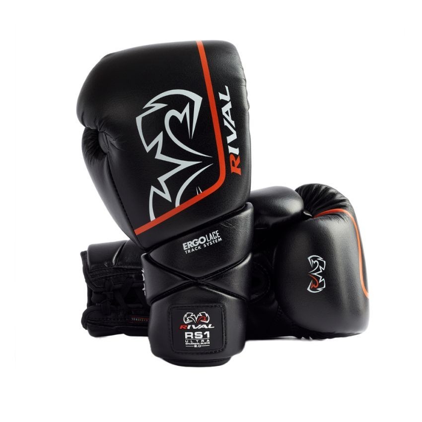 Rival RS1 Ultra Sparring Boxing Gloves 2.0 – Black Real leather