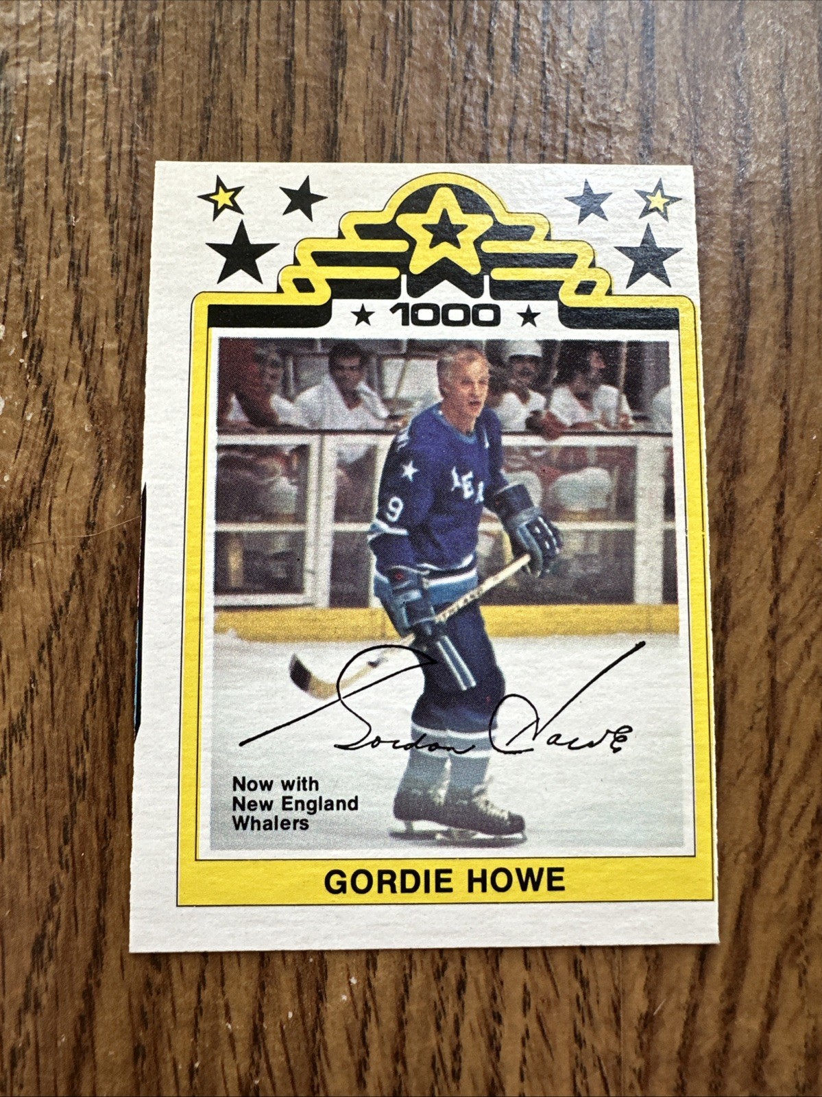 O-Pee-Chee 1977-78 WHA Gordie Howe 1000th Goal #1 New England Whalers
