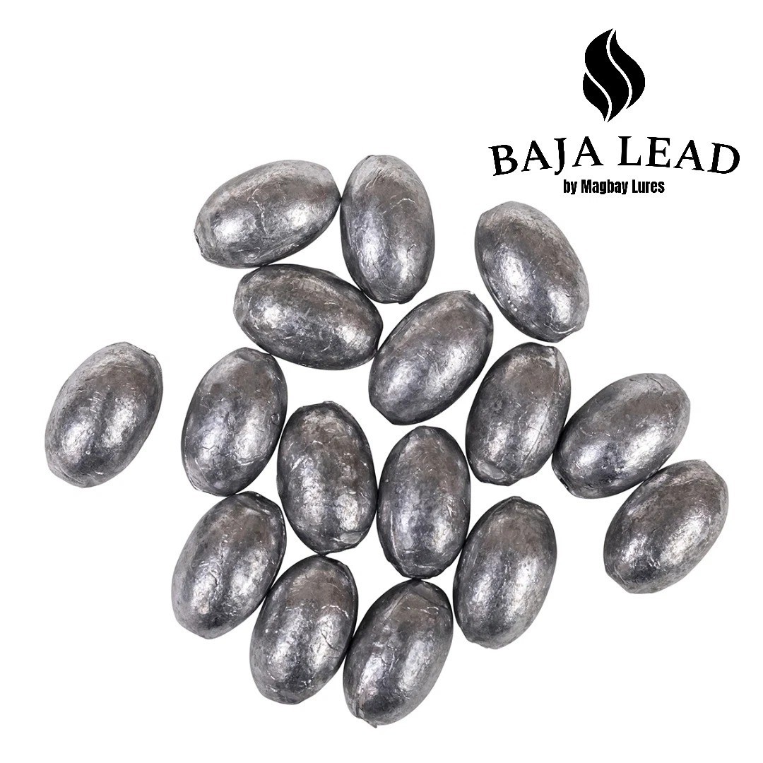 MagBay Premium Lead Egg Sinkers Fishing Weights | 1/2oz 1oz 1.5oz 2oz 3oz