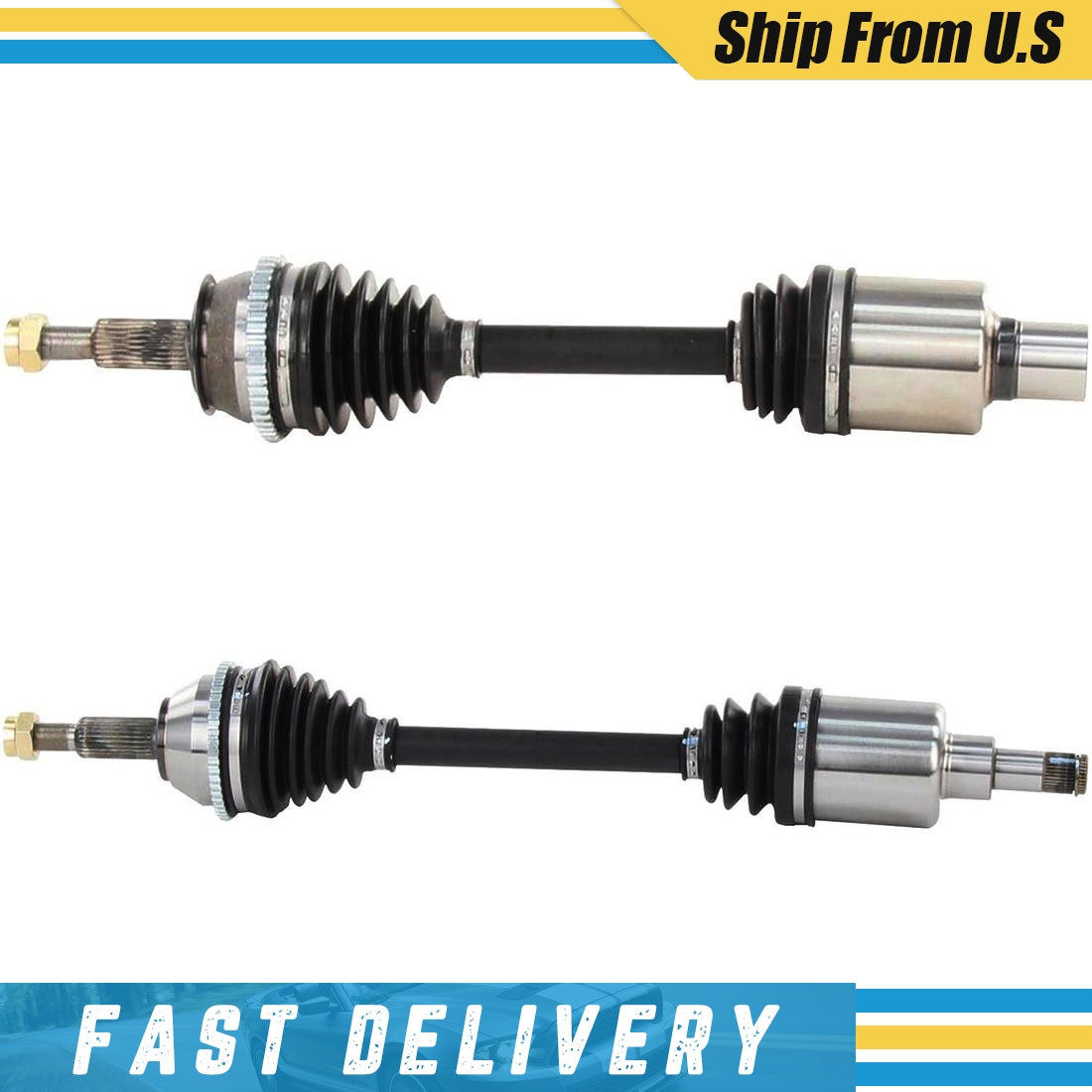 SurTrack Pair Set of 2 Front CV Axle Shafts For Lincoln Continental 1995-2002