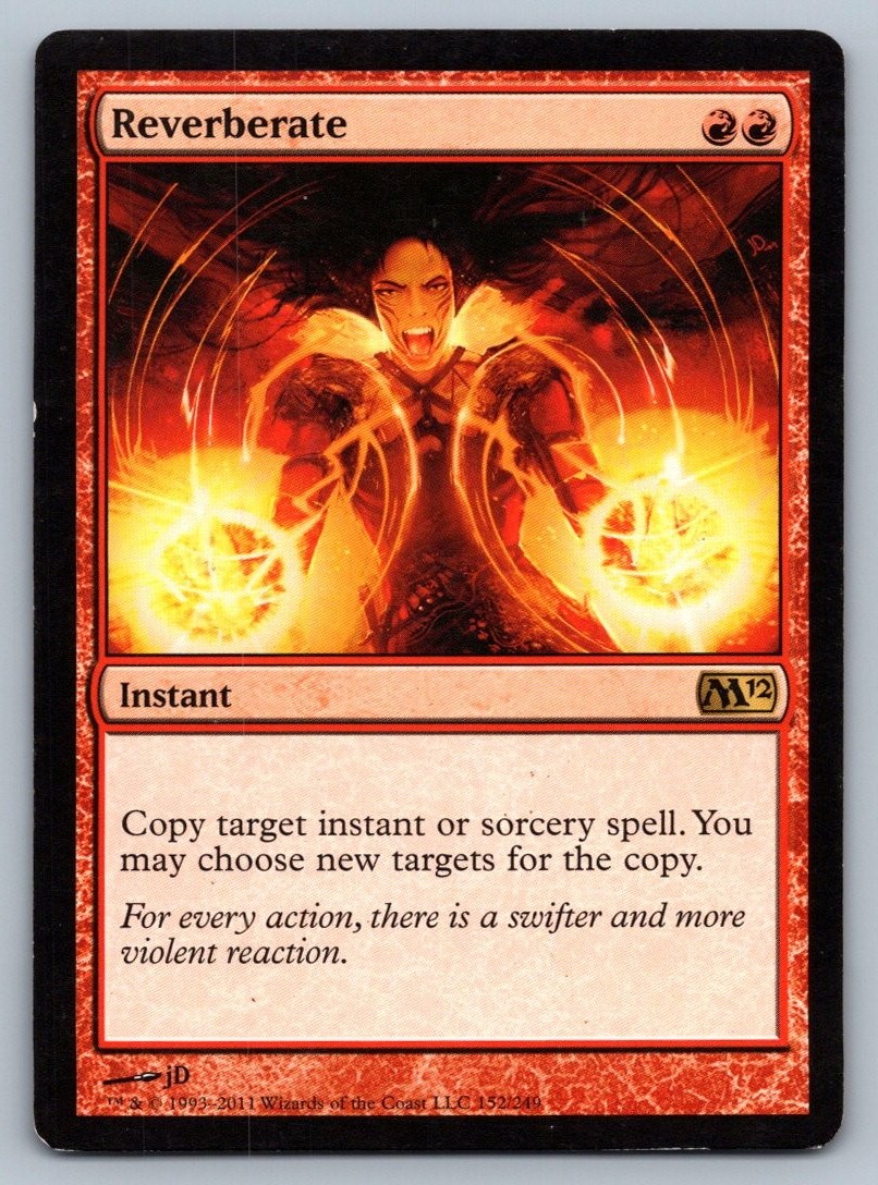 Reverberate #152 Magic 2012 (M12) Magic: The Gathering MTG - LP