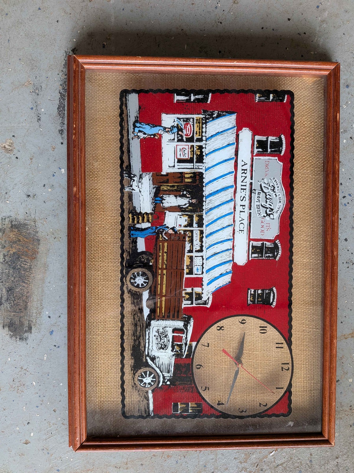 Vintage Dean's & Bays Dairy Truck Wall Clock Arnie's Place 1994 Wood Frame Vintage Dean's & Bays Dairy Truck Wall Clock Arnie's Place 1994 Wood Frame