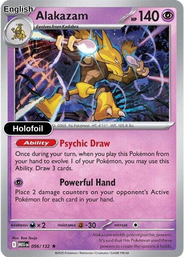 Alakazam Holofoil [MEG - 056/132]