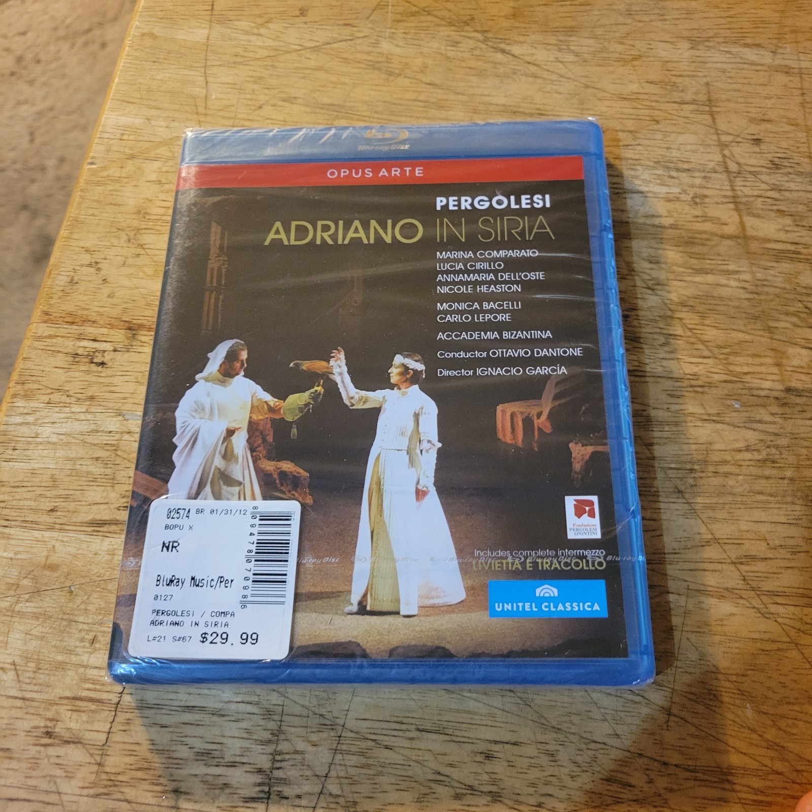 Adriano in Syria: Teatro Comunale Pergolesi (Dantone) (Blu-ray) Lucia Cirillo