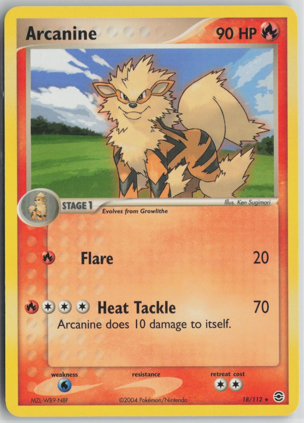 Arcanine 18/112 Rare FireRed & LeafGreen Pokemon Near Mint Arcanine 18/112 Rare FireRed & LeafGreen Pokemon Near Mint
