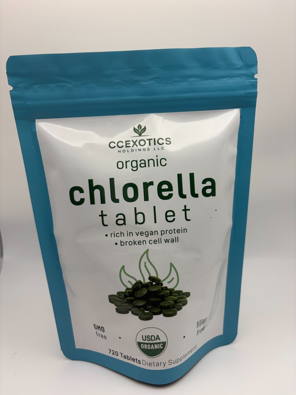 Organic Chlorella Tablets – 720 Count - Ccexotics Holdings LLC