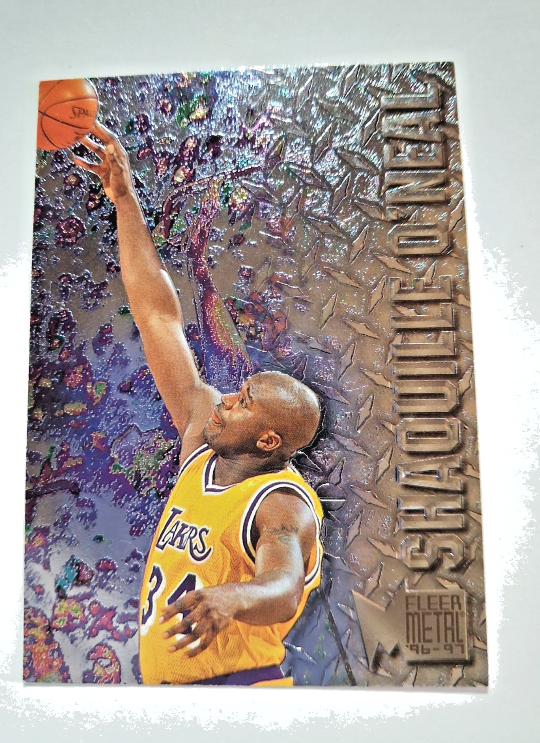 1996-97 FLEER METAL SHAQUILLE O\'NEAL #183 LOS ANGELE\'S LAKERS