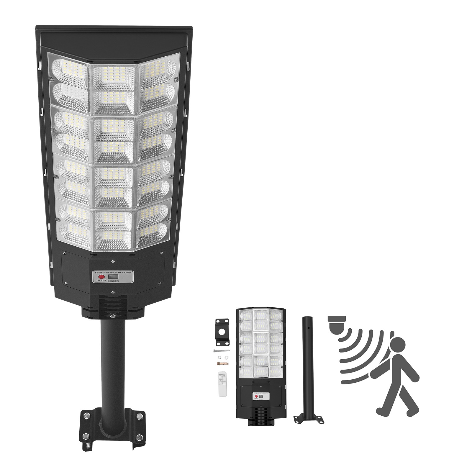 Uimoso 8000W Solar Street Light Outdoor 450000LM Parking Light with Dusk to Dawn