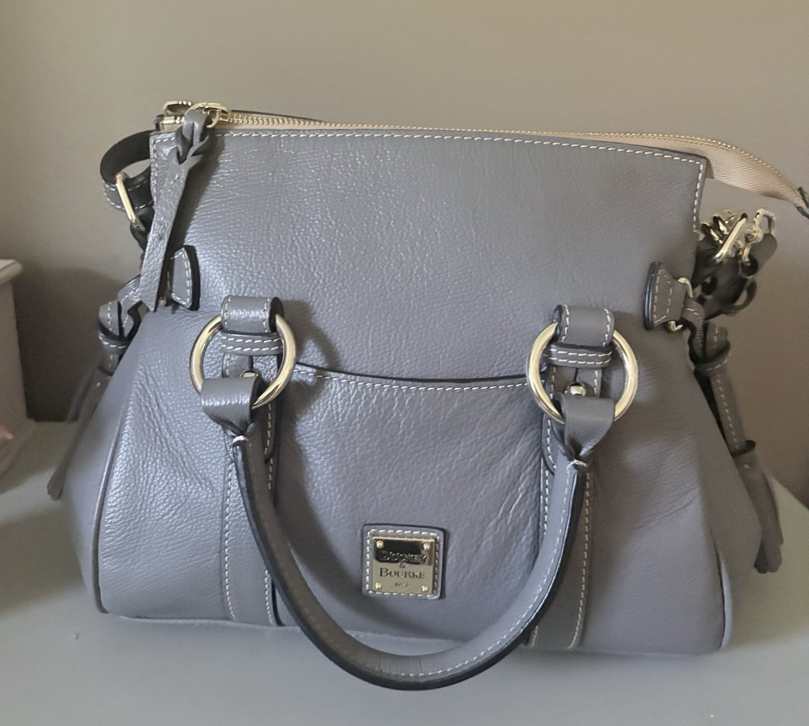 New Dooney & Bourke Satchel Slate Gray New Dooney & Bourke Satchel Slate Gray