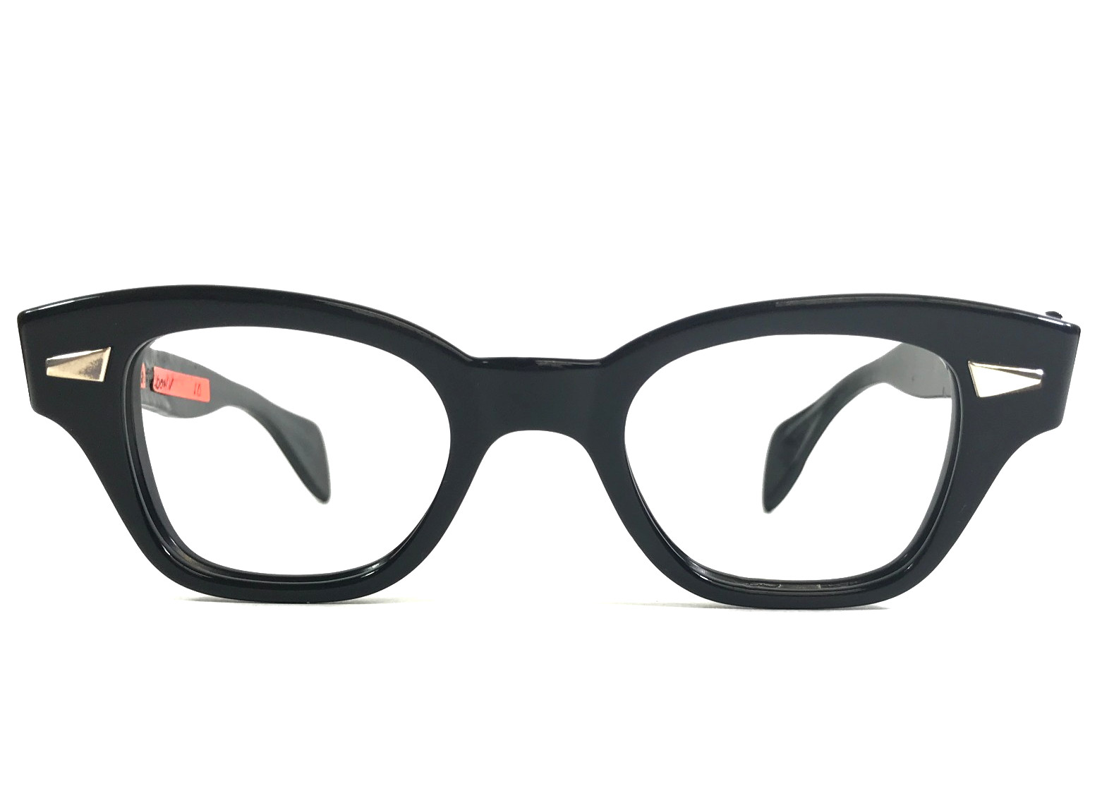 Vintage Bausch & Lomb Eyeglasses Frames #880 Ebony Horn Rim 42-22-130