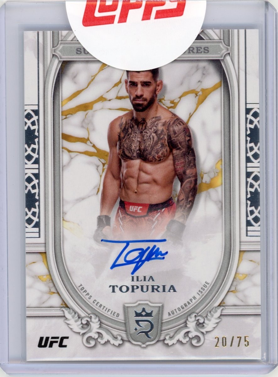 2024 Topps Royalty UFC Ilia Topuria Superior Signatures 1st Auto /75 Spain 2024 Topps Royalty UFC Ilia Topuria Superior Signatures 1st Auto /75 Spain
