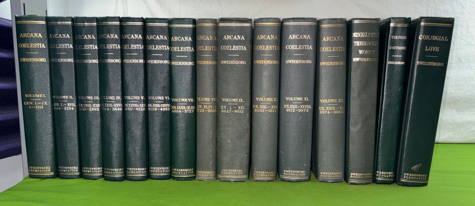 SWEDENBORG ARCANA COELESTIA Potts 15 Book Set+ Four Doctrines MISC WORKS Bible