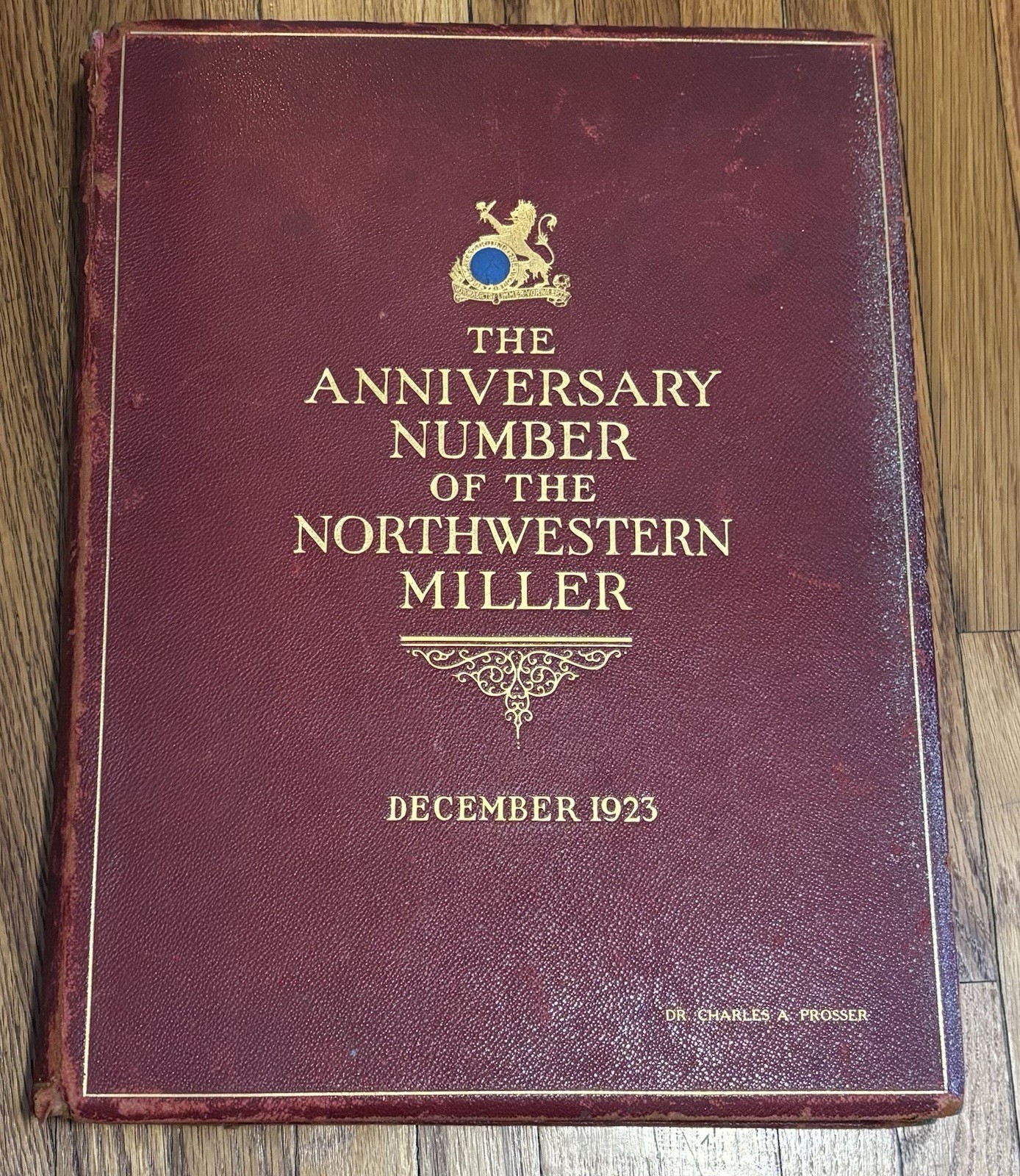 1923 NORTHWESTERN MILLER 50th Anniversary BOOK Charles Prosser Minneapolis MN 