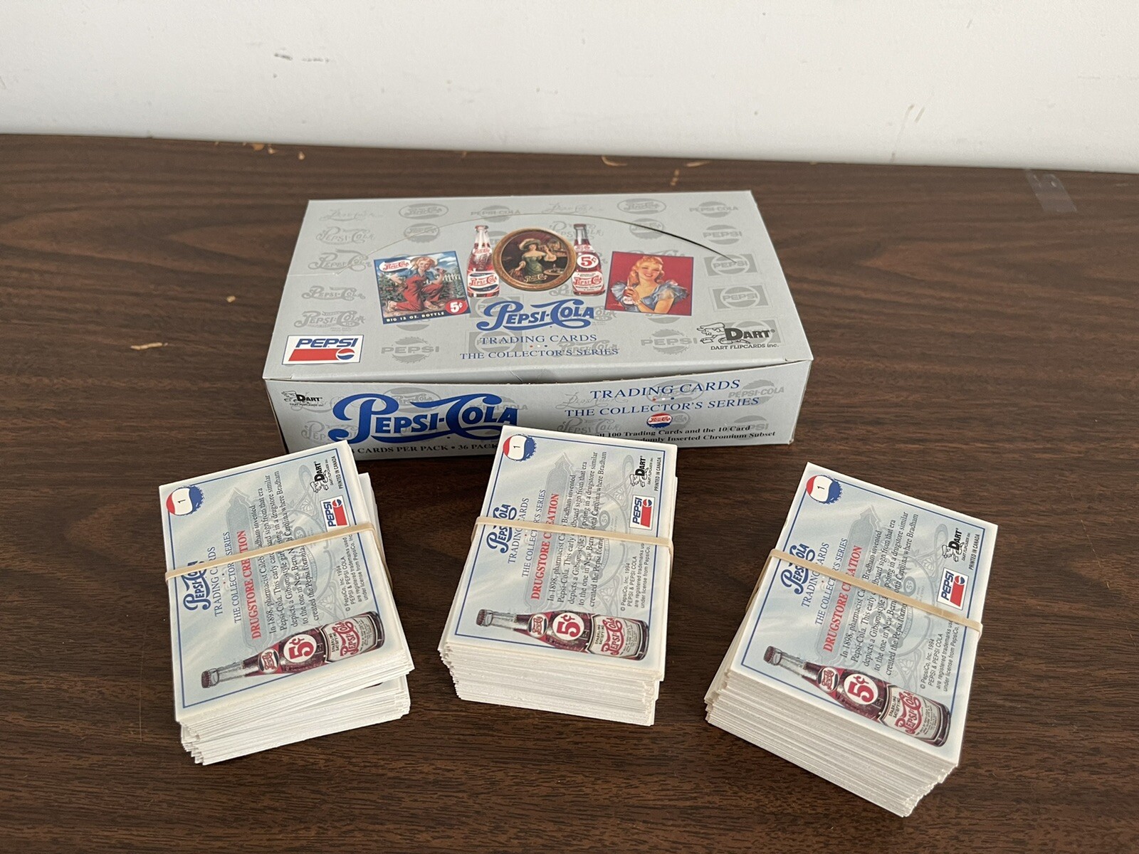 PEPSI-COLA 1994 Collector\'s SERIES 1, Three Complete Sets With Box 300 Cards