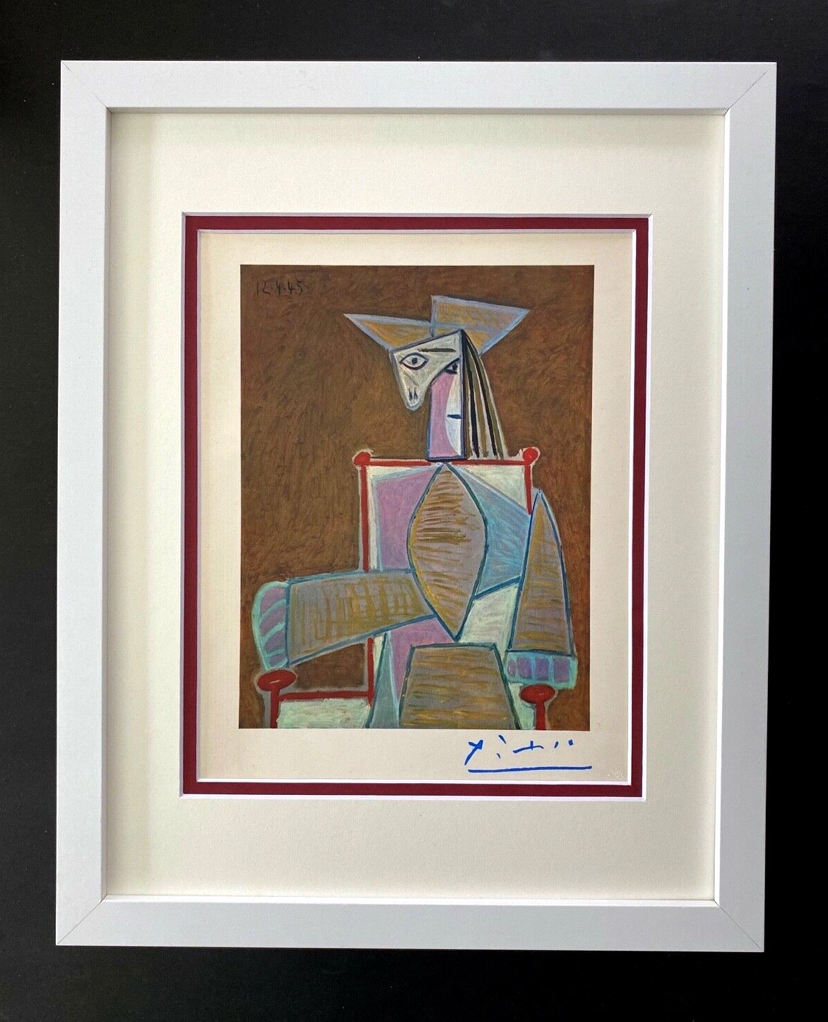 PABLO PICASSO  1948 BEAUTIFUL SIGNED PRINT FRAMED ART