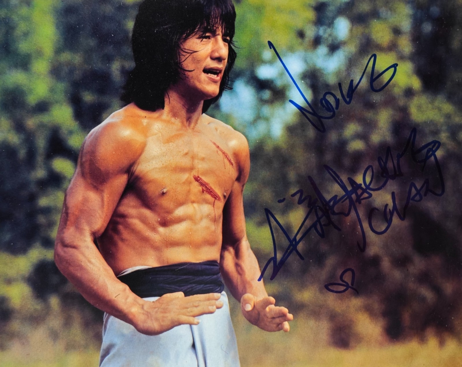 JACKIE CHAN SIGNED The Fearless Hyena (1979) 10x8 PHOTO AUTO KUNGFU BRUCE LEE JACKIE CHAN SIGNED The Fearless Hyena (1979) 10x8 PHOTO AUTO KUNGFU BRUCE LEE