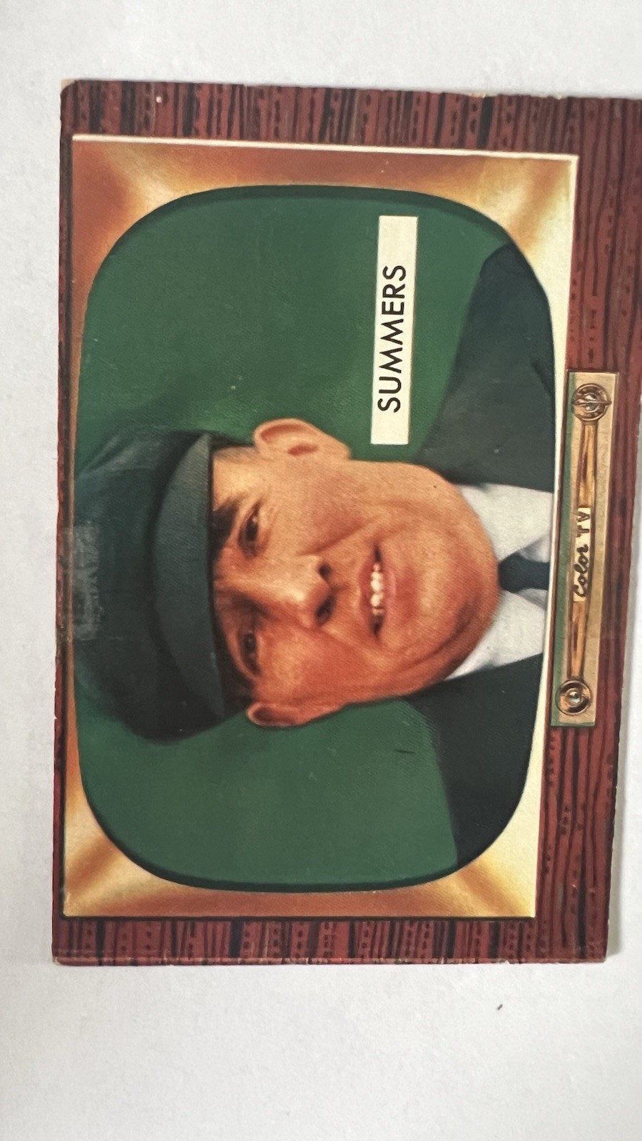 1955 Bowman - Bill Summers #317 (RC), EX-EX+ 1955 Bowman - Bill Summers #317 (RC), EX-EX+