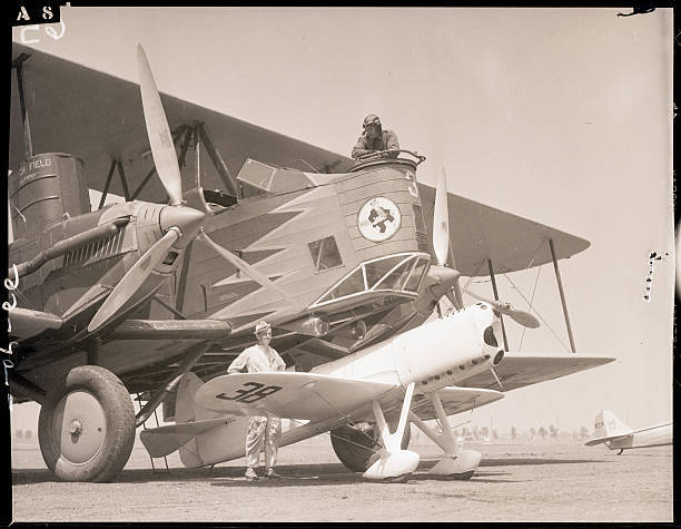 Benny Howard with Fighter Plane at Air Races 1933 Photo Los Angeles, CA: Benny
