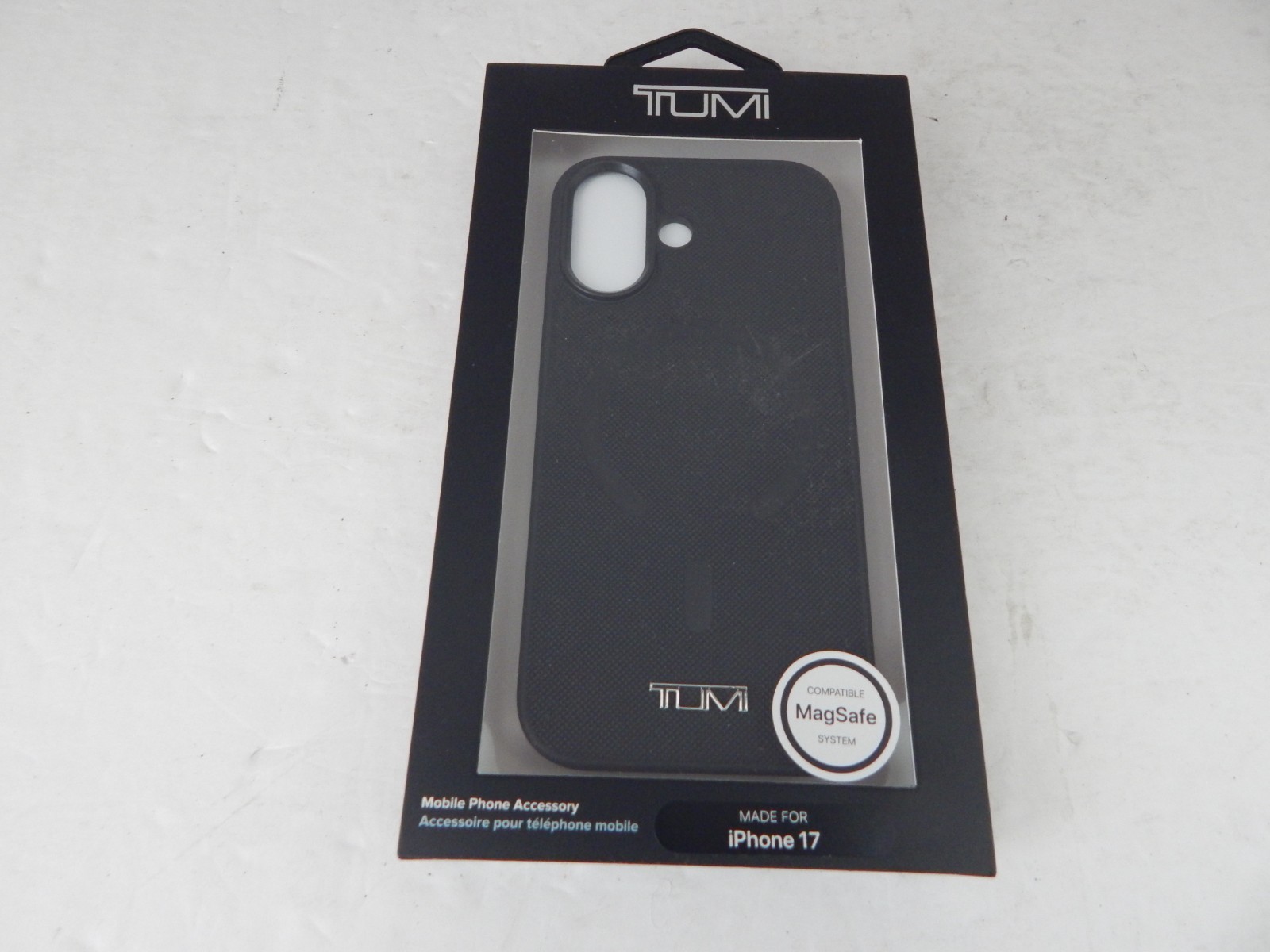 Tumi Genuine Snap On Case For iPhone 17 Black New