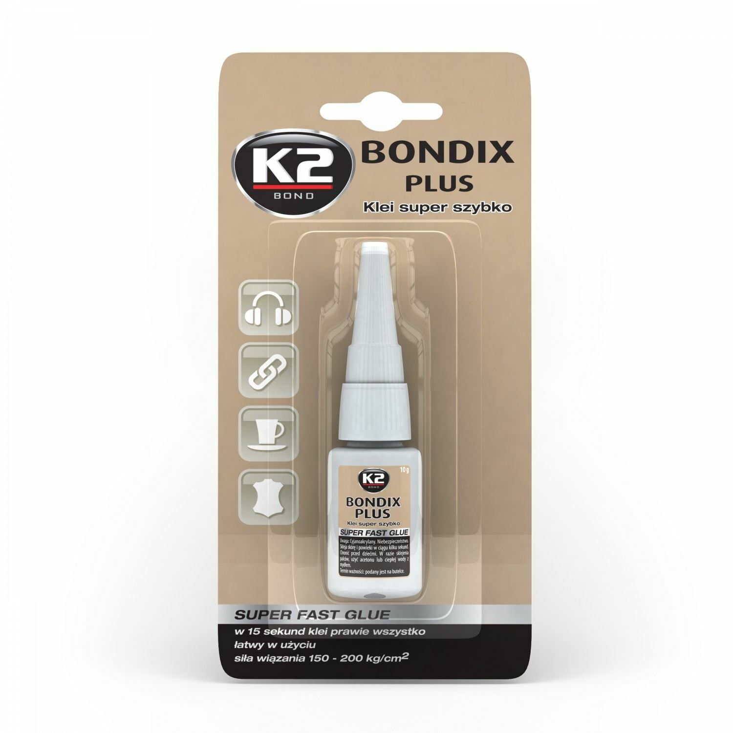 BONDIX PLUS Quick adhesive 10g B101 15 sec. K2