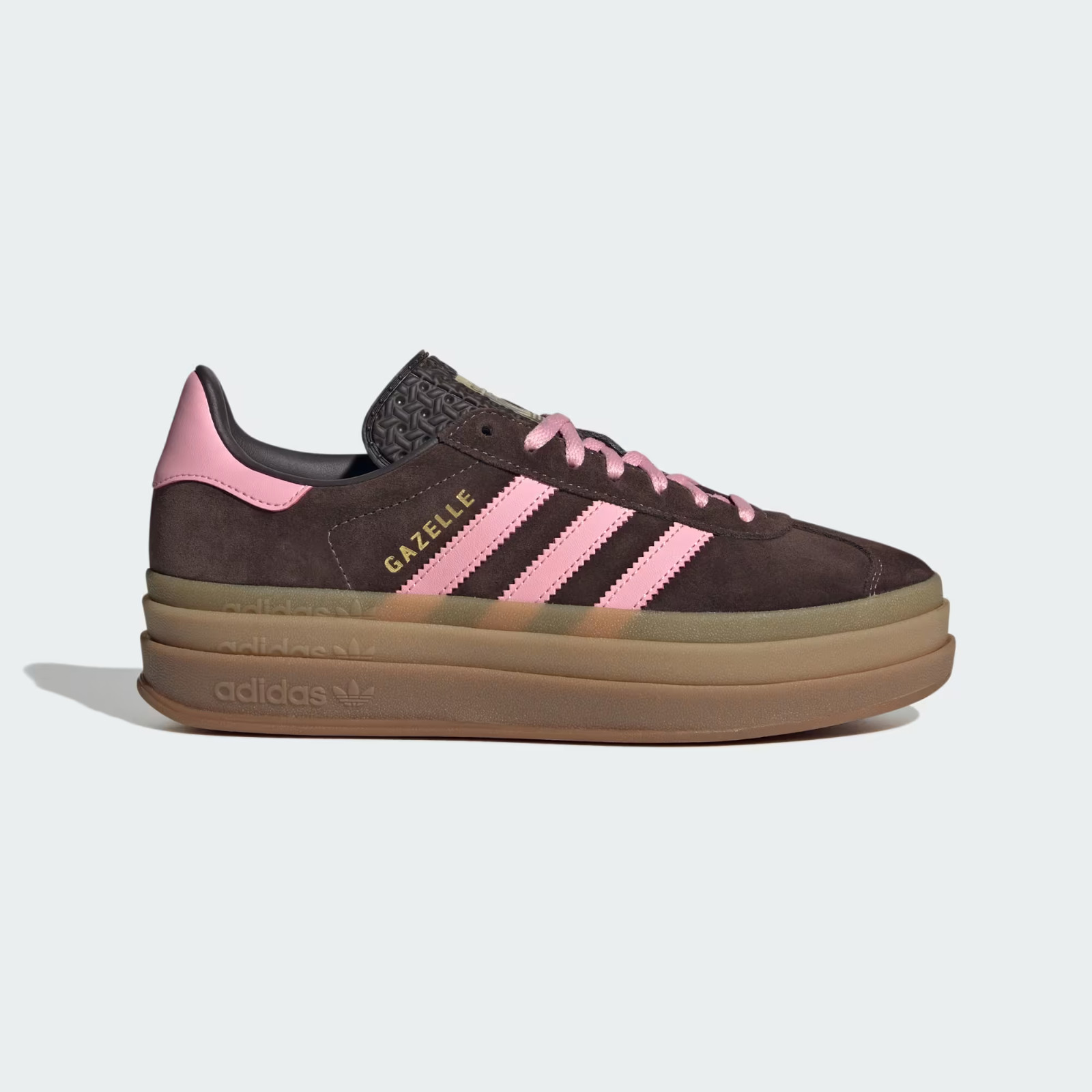 Adidas Women\'s Gazelle Bold \'Aurora Coffee Light Pink\' Shoes IH6786
