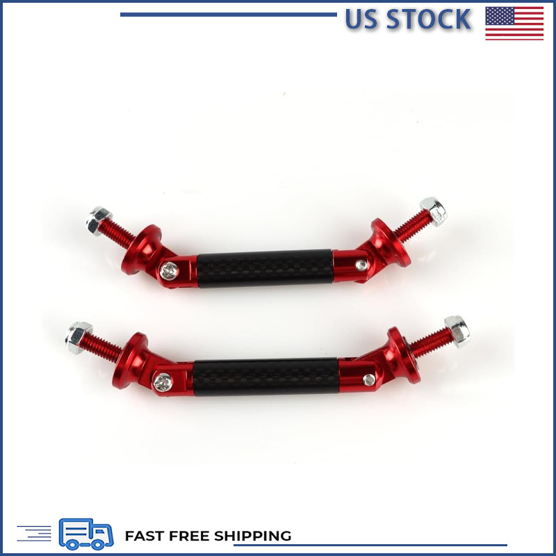 2pcs 45mm 1.77 Universal Front Lip Splitter Bumper Support Strut Rod, Color: Red 2pcs 45mm 1.77 Universal Front Lip Splitter Bumper Support Strut Rod, Color: Red