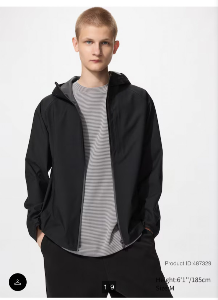 Uniqlo BLOCKTECH Parka Black Small Uniqlo BLOCKTECH Parka Black Small