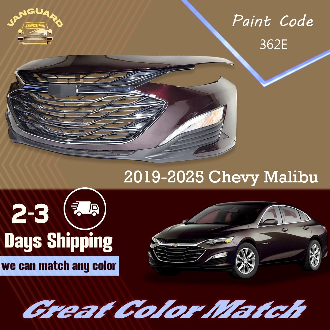 2019-2025 Chevy Malibu Front Bumper complete Paint Code WA326E 2019-2025 Chevy Malibu Front Bumper complete Paint Code WA326E