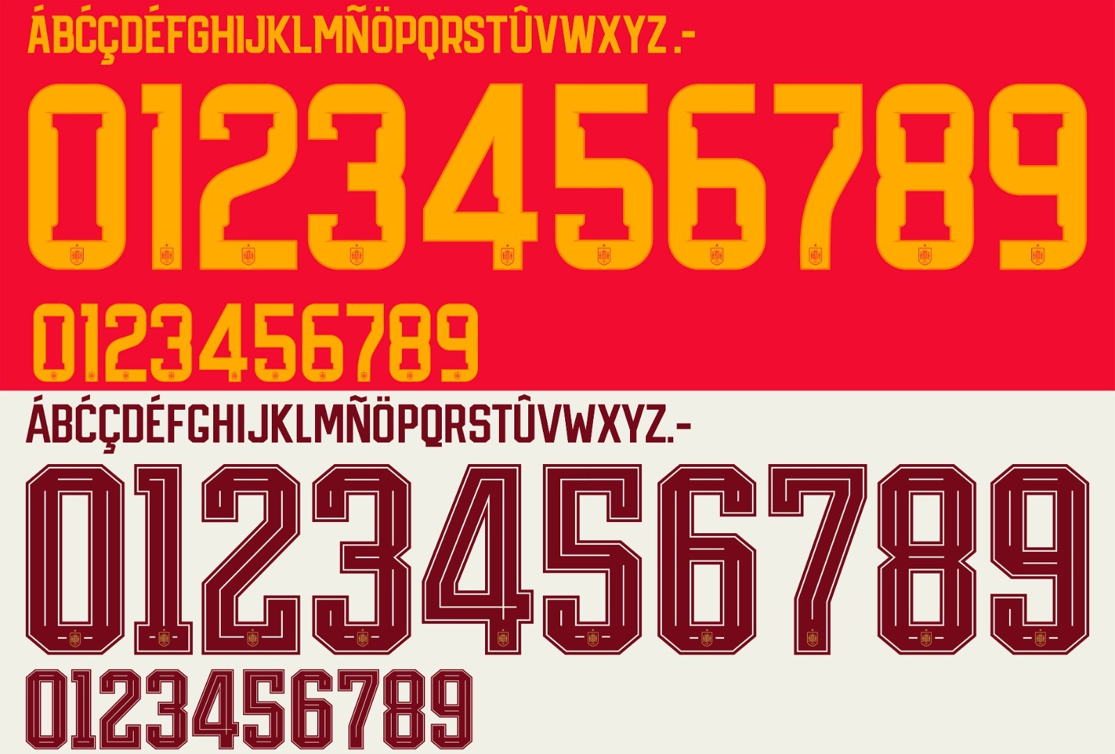 Name&Number Set For Spain World Cup 2026 Home/Away Football Soccer