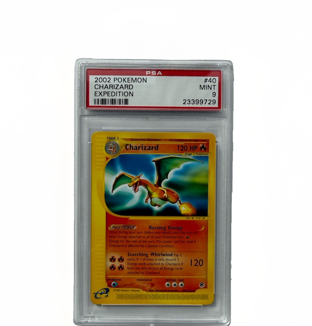 Charizard 40/165 Holo Rare PSA 9 2002 Pokemon Expedition English Charizard 40/165 Holo Rare PSA 9 2002 Pokemon Expedition English