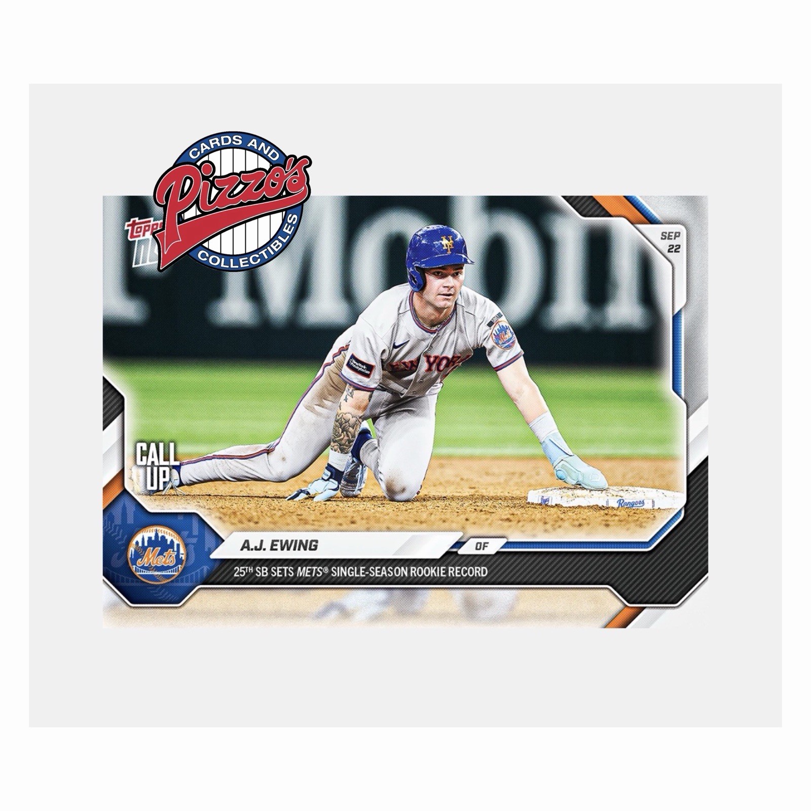 A.J. Ewing 25th SB Mets Call-Up 2026 MLB Topps NOW Card 706 Presale