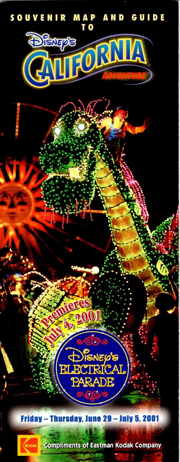 Souvenir Map and Guide to Disney\'s California Adventure 2001 Souvenir Map and Guide to Disney\'s California Adventure 2001