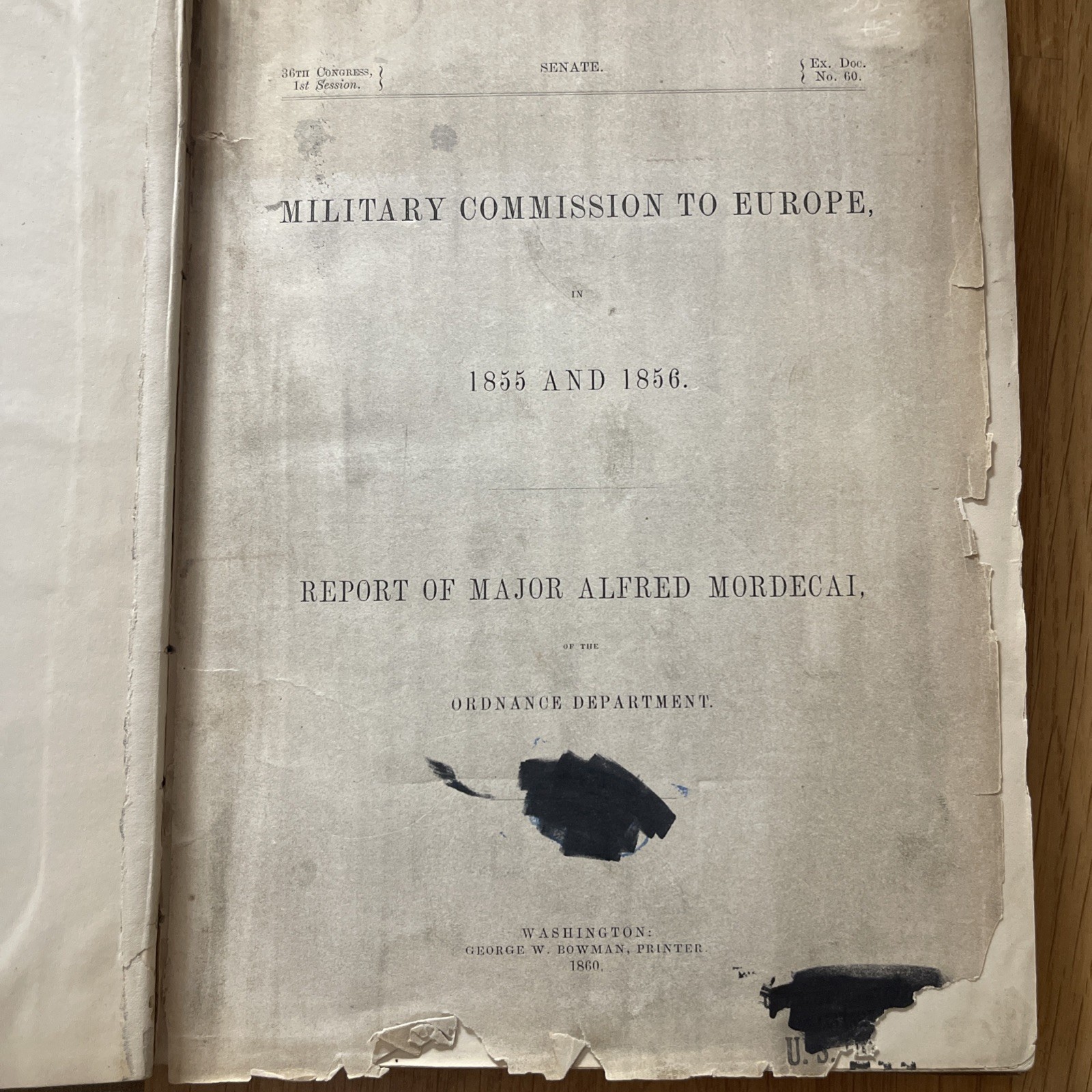 Military commission to Europe in 1855 & 1856 report of Major Alfred Mordecai 1st Military commission to Europe in 1855 & 1856 report of Major Alfred Mordecai 1st