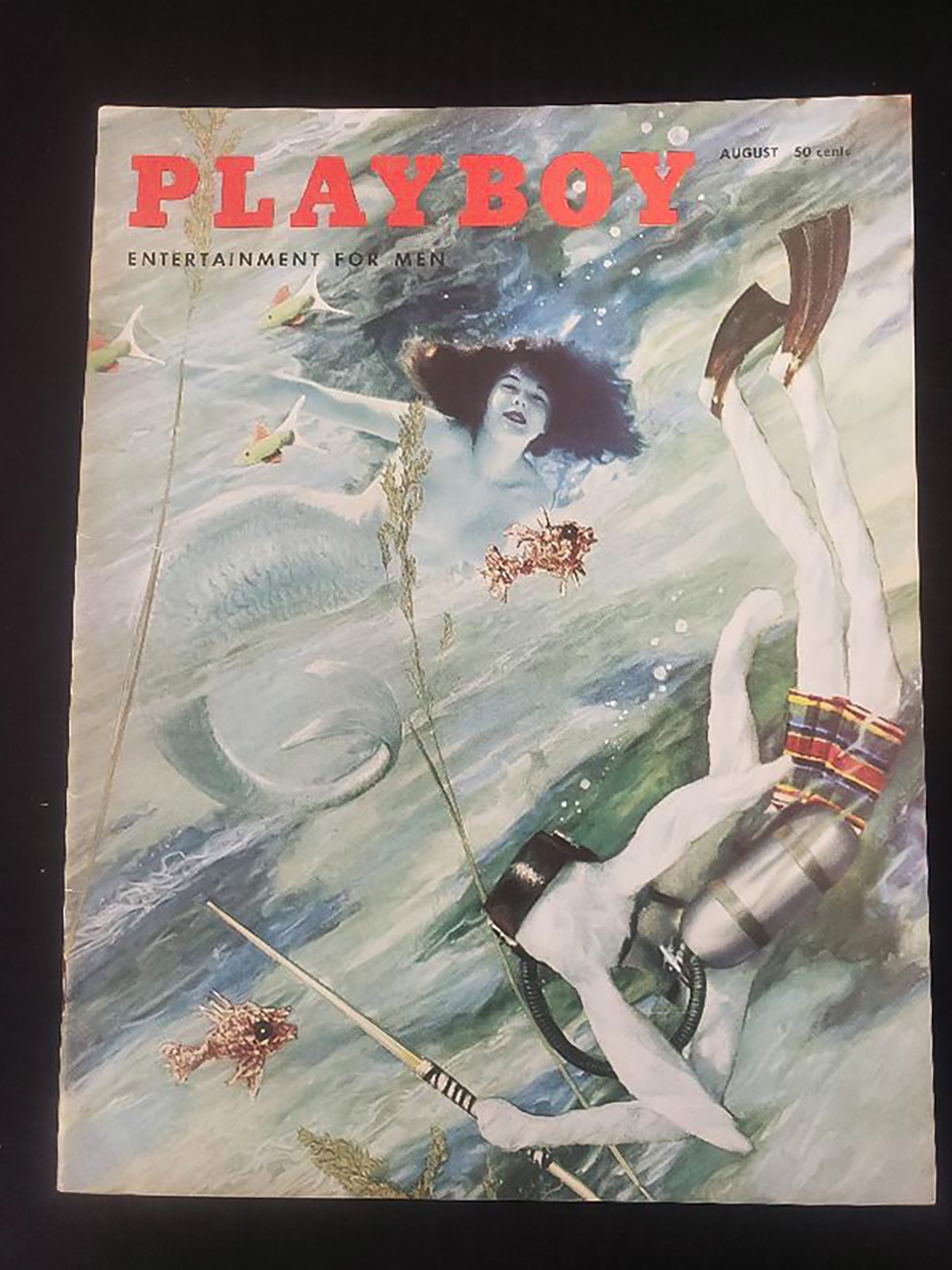 Playboy V2#8 (HMH August 1955) VF 8.0 Pat Lawler Centerfold Joanne Arnold Cover Playboy V2#8 (HMH August 1955) VF 8.0 Pat Lawler Centerfold Joanne Arnold Cover