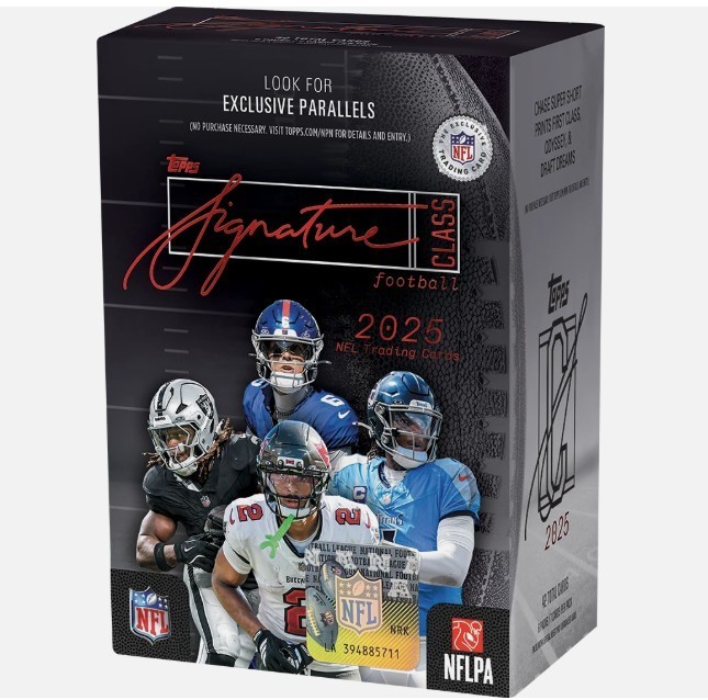 2025 Topps Signature Class Football Sealed Value Blaster Box 