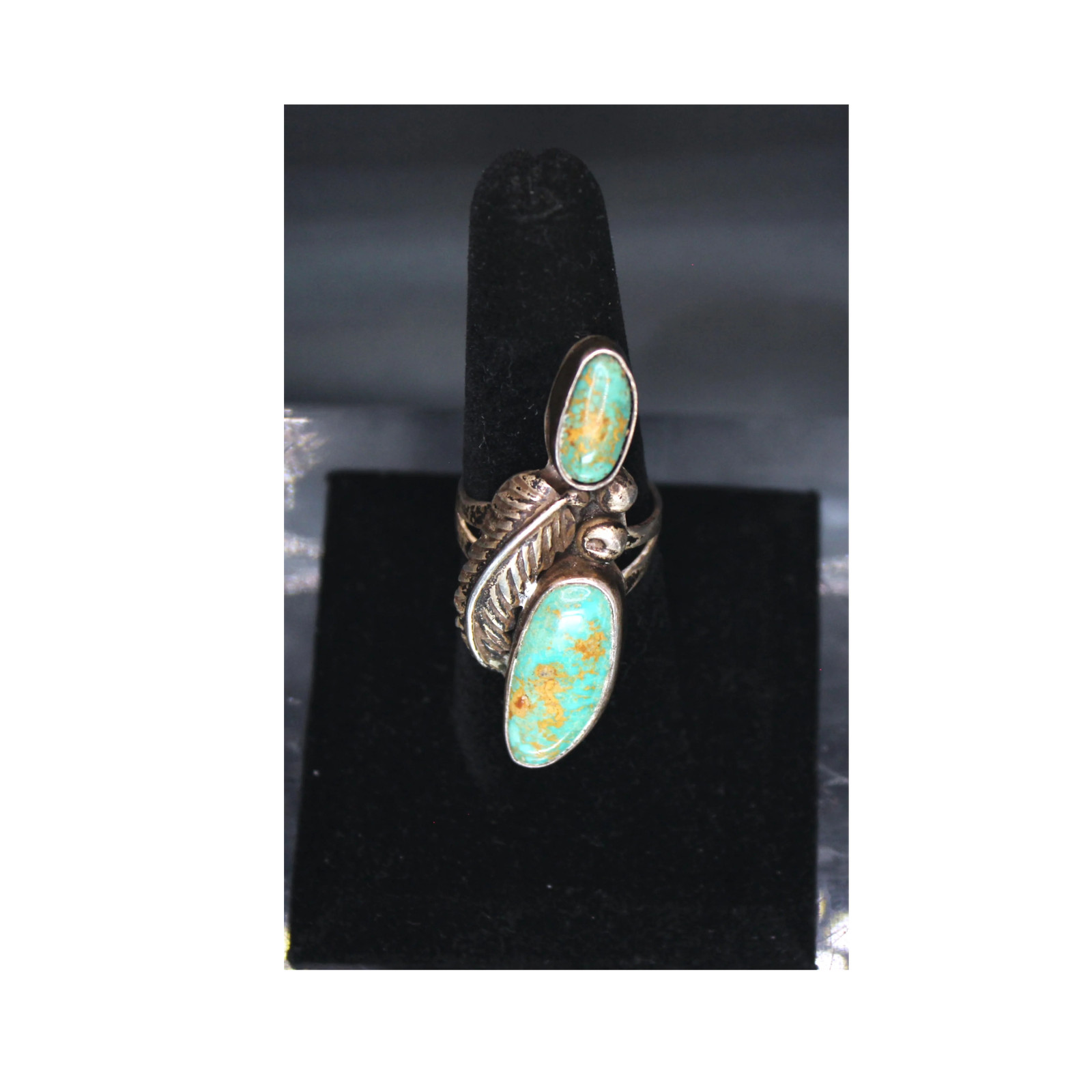 Vintage Navajo Ring with Beautiful Royston Turquoise Vintage Navajo Ring with Beautiful Royston Turquoise