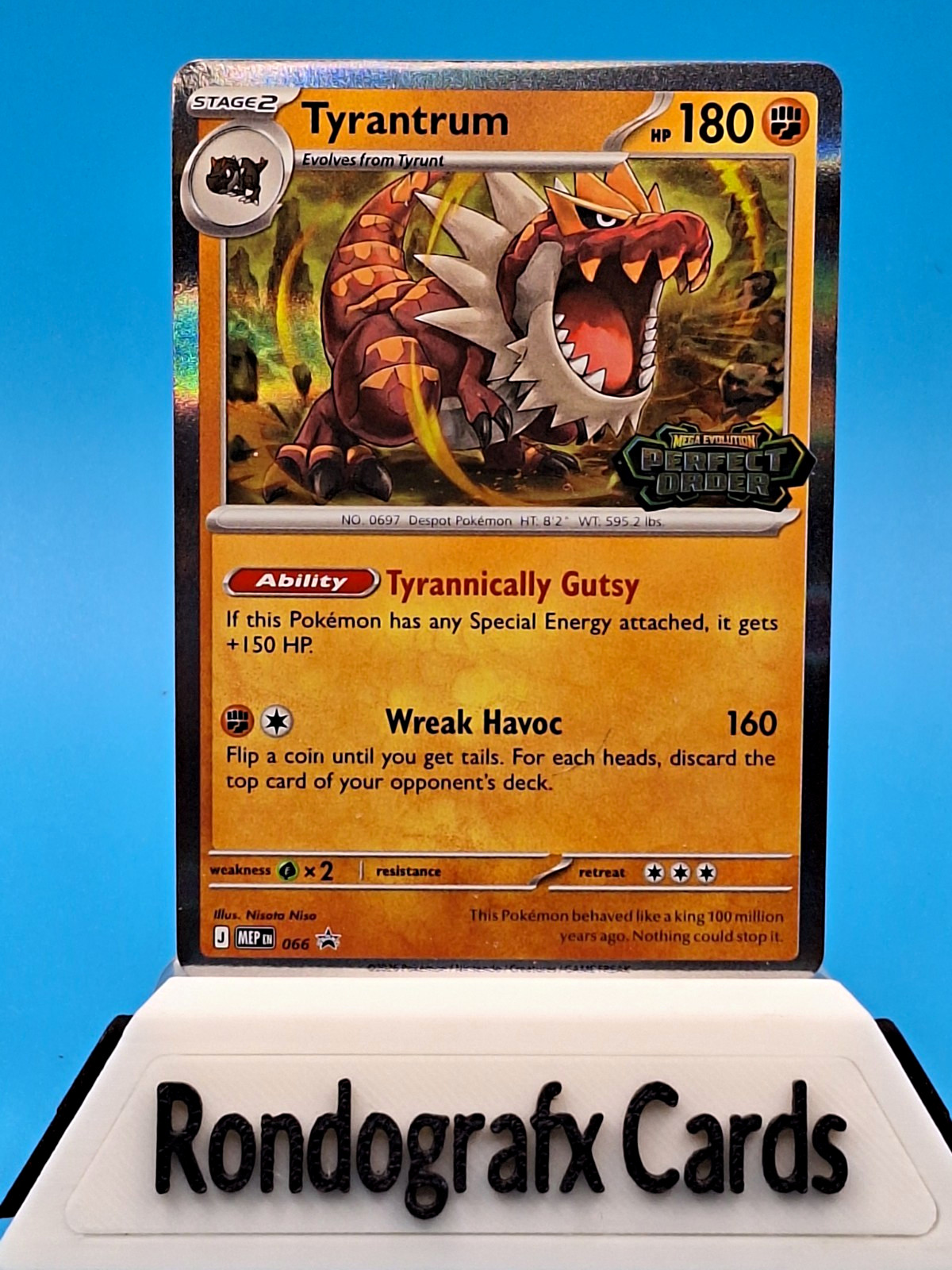 The Pokémon TCG Tyrantrum 066 Perfect Order Stamped Build And Battle Exclusive The Pokémon TCG Tyrantrum 066 Perfect Order Stamped Build And Battle Exclusive